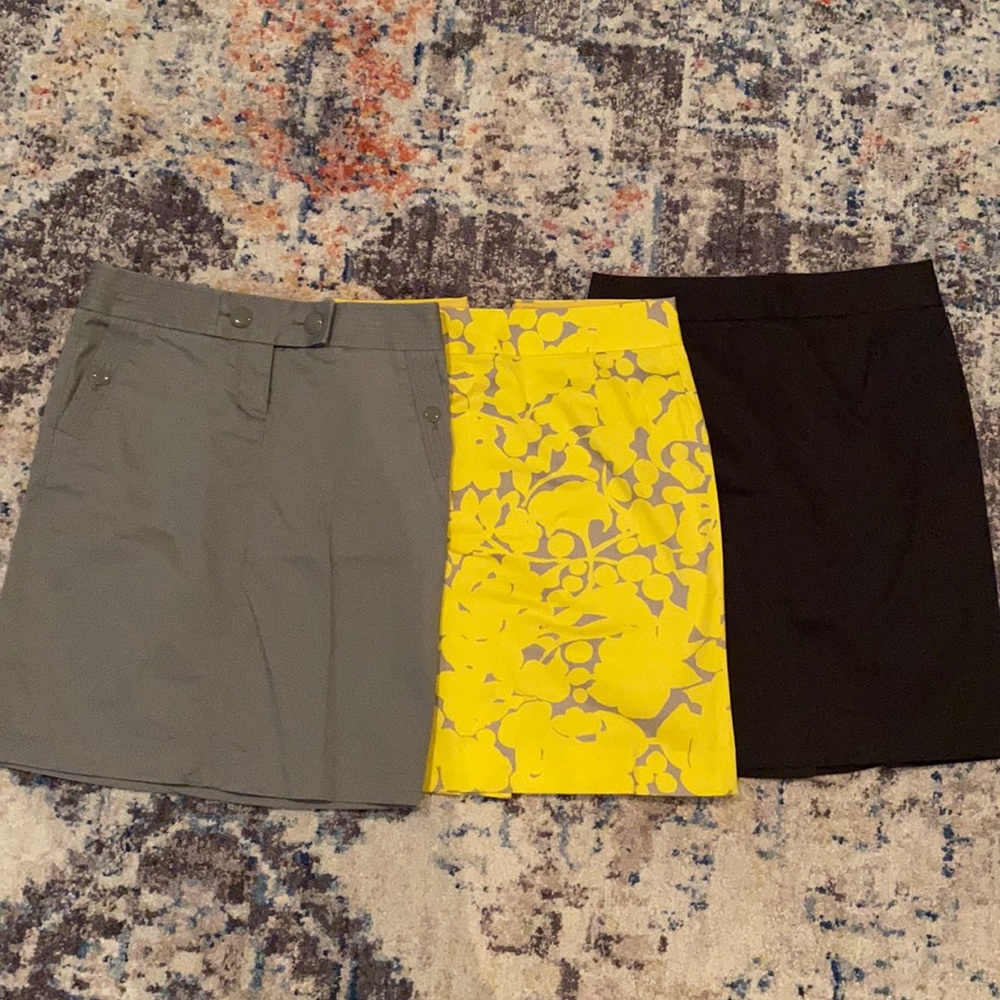 Set of 3 J. Crew pencil skirts.
